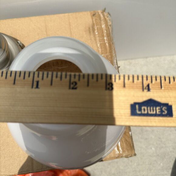 Capital Lighting 8301-128 Brushed Nickel Baxter 1-Light Bath Sconce Milk Glass - Picture 7 of 16